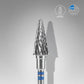 STALEKS Carbide nail drill bit for left-handed users cone blue EXPERT head diameter 6 mm / working part 14 mm