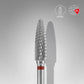 STALEKS Carbide nail drill bit corn red EXPERT head diameter 4 mm / working part 14 mm (FT90R040/14)