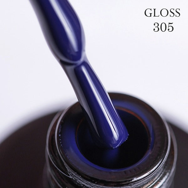 Gel polish 305 GLOSS (dark blue), 11 ml