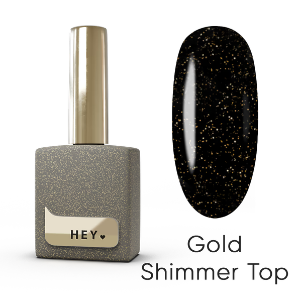 HEYLOVE Top Coat Gold Shimmer, 15ml