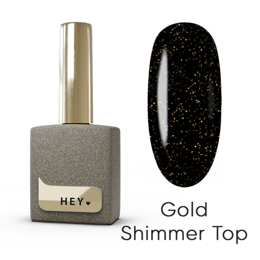 HEYLOVE Top Coat Gold Shimmer, 15ml