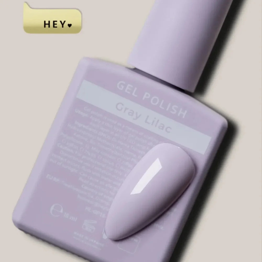 HEYLOVE Gel Polish Gray Lilac, 15ml (TPO Free)