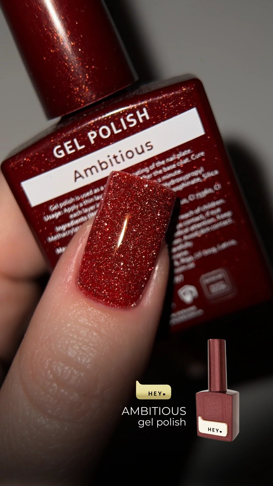 HEYLOVE Gel Polish Ambitious, 15ml (TPO Free)