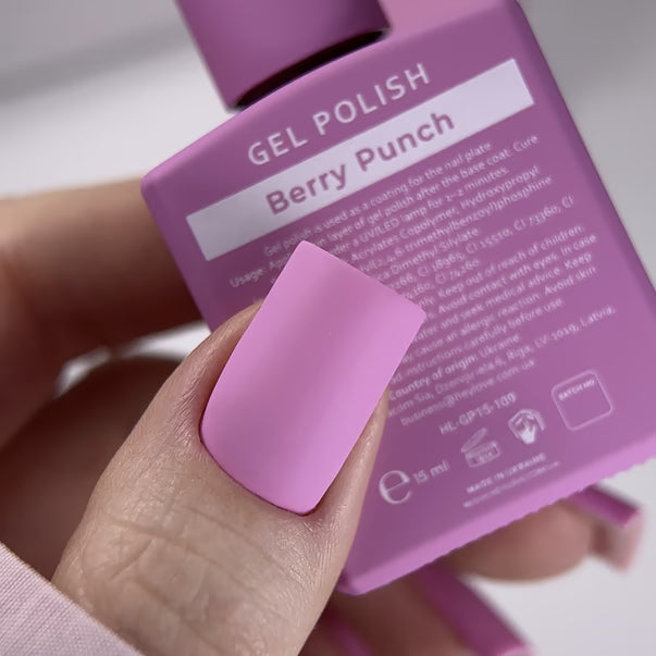 HEYLOVE Gel Polish Berry Punch, 15ml (TPO Free)