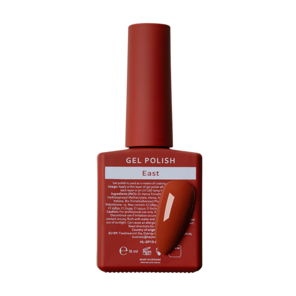 HEYLOVE Gel Polish East, 15ml (TPO Free)