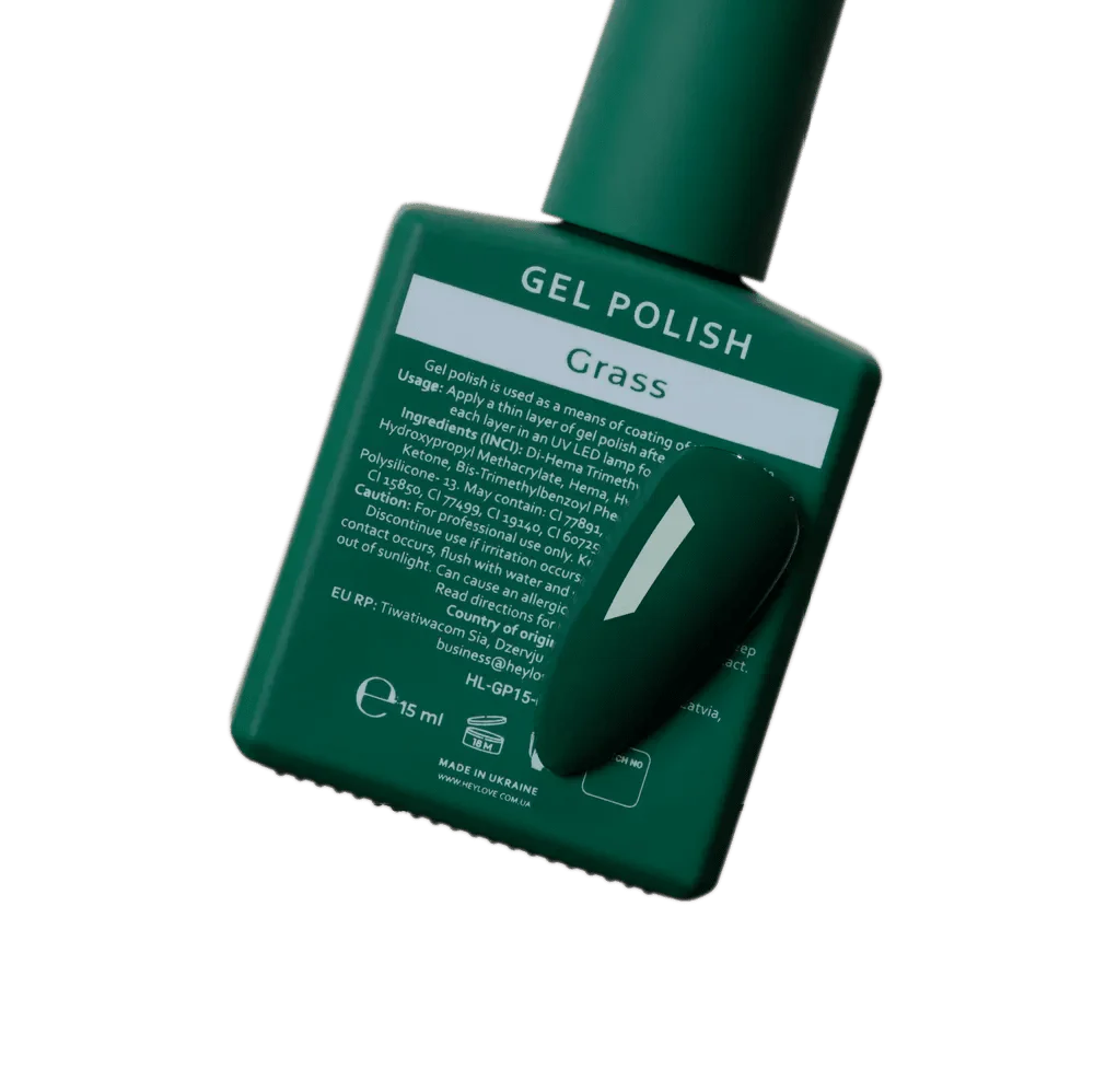 HEYLOVE Gel Polish Grass, 15ml (TPO Free)