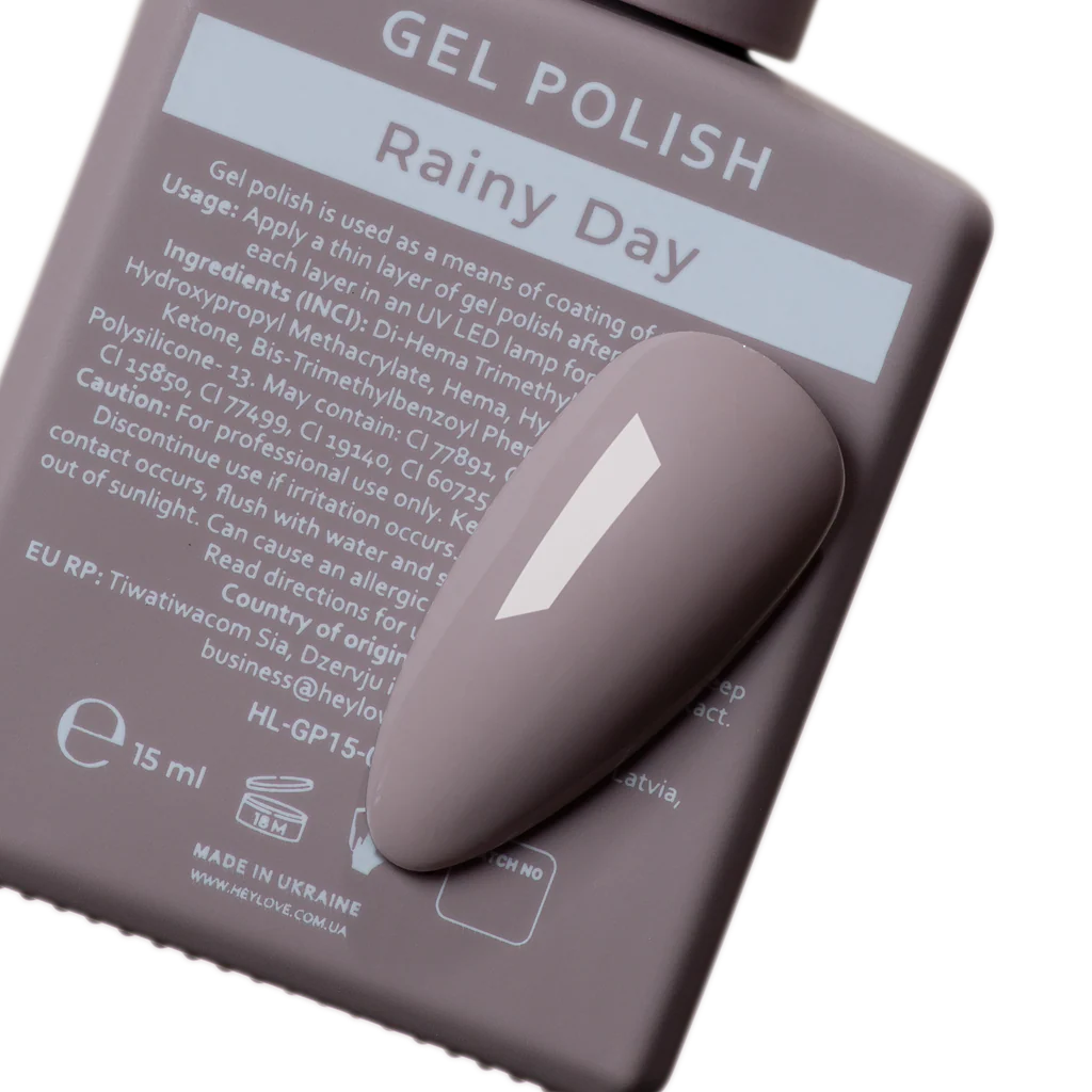 HEYLOVE Gel Polish Rainy Day, 15ml (TPO Free)