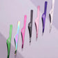 ZOLA Professional Beveled Tweezers for Eyebrows (Black, Pink, Light Pink, Silver, Rainbow)