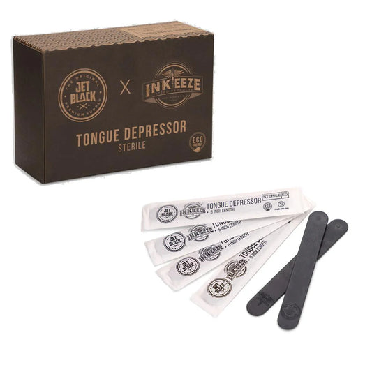 INKEEZE Jet Black X Tongue Depressors For Tattoo