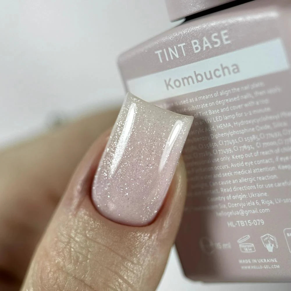 HEYLOVE Tint Base with Shimmer Kombucha, 15ml