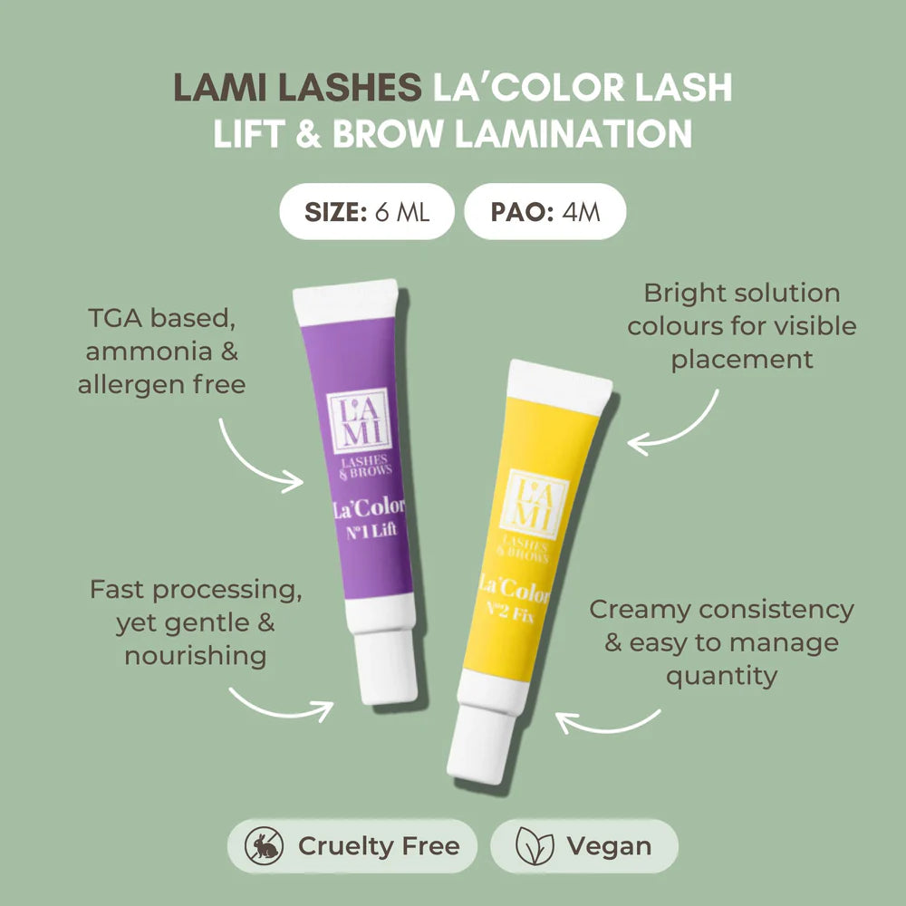 LAMI LASHES La Color Lash Lift & Brow Lamination System - Tube