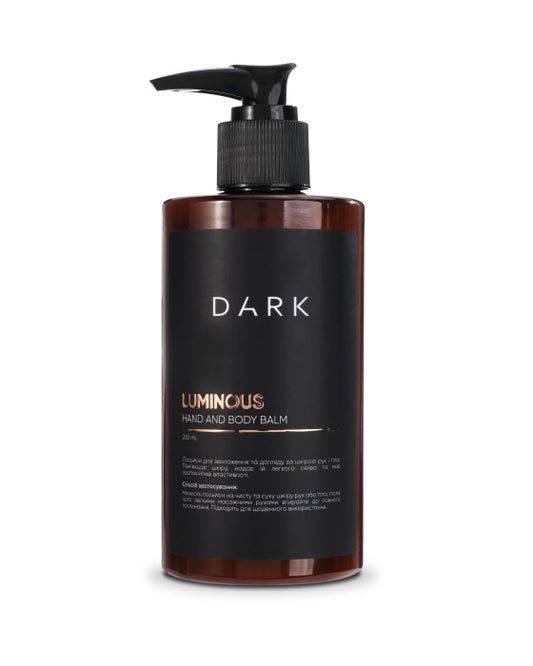 DARK Luminous hand and body balm, 250 ml