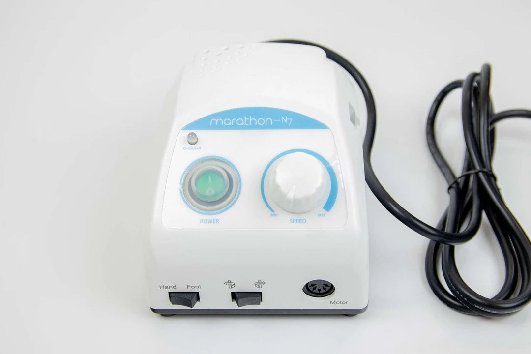 Saeyang Marathon N7 with S40 Handpiece and Speed Pedal Powerful Nail Drill 40K RPM Original
