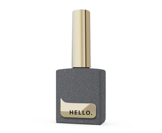 HEYLOVE Coin Top Silver & Gold Matte Gel Polish Top Coat, 15 ml
