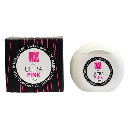 Professional eyebrow marking thread VILMY / ULTRA PINK, 15 m