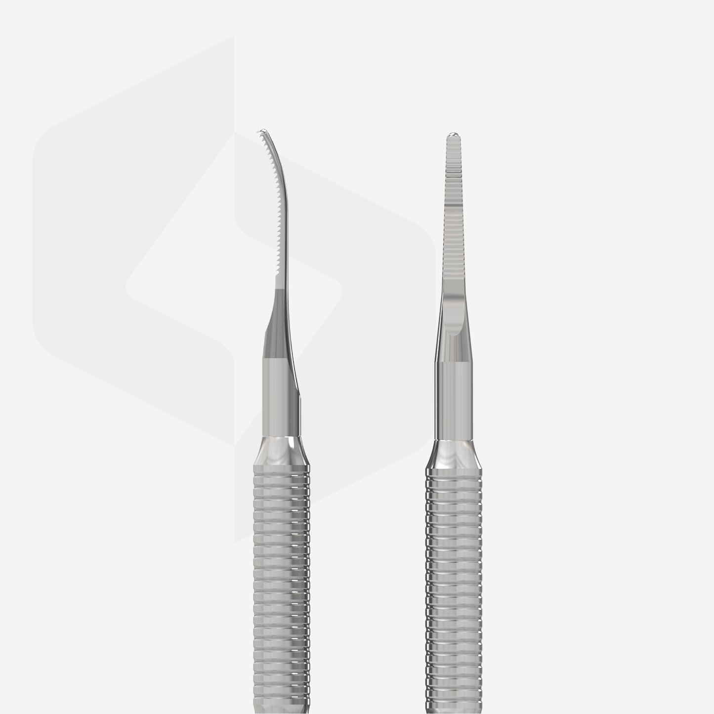 STALEKS Pedicure toenail file EXPERT 60 (straight narrow nail file and narrow file with a bent end)