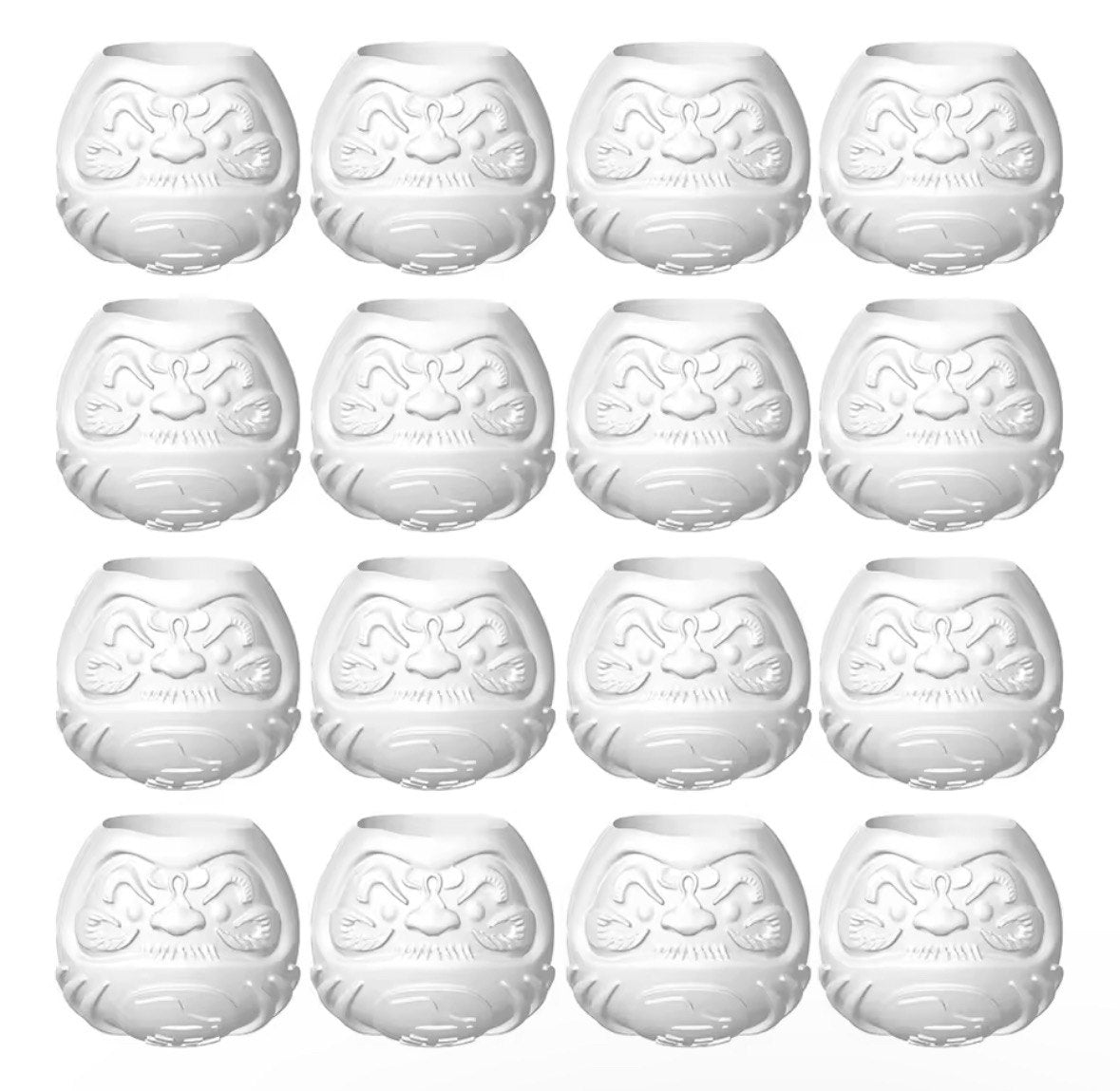 Daruma tattoo ink cups plastic and permanent makeup for eyebrow, eyeliner, and lips