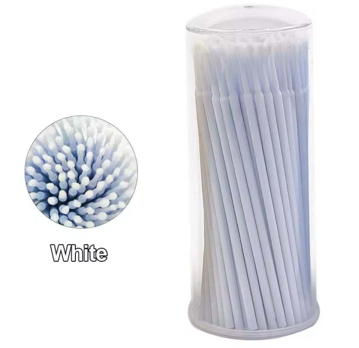 Micro Cotton Swab Brushes for Eyelash Extensions Cleaning