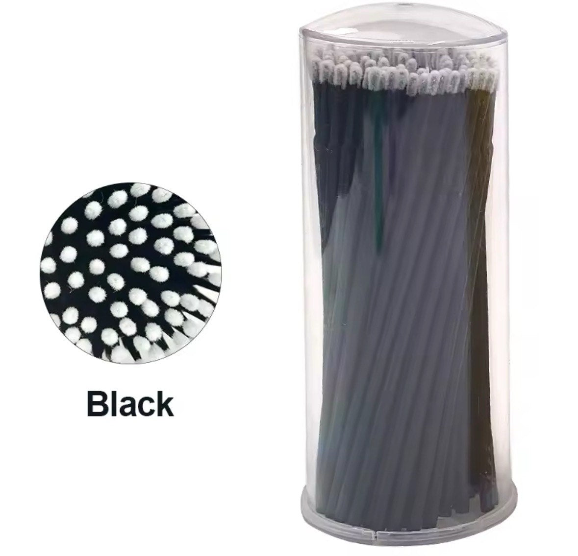 Micro Cotton Swab Brushes for Eyelash Extensions Cleaning