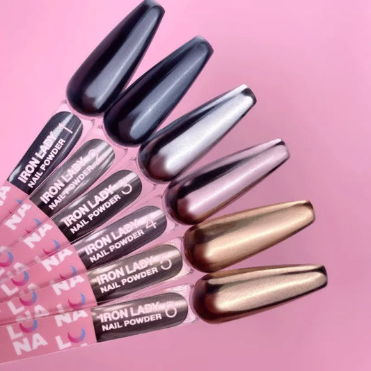 LUNAMoon IRON LADY Nail Powder Set, 6 pcs