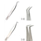 Professional tweezers for eyelash extensions VILMY (boot) S-40/2