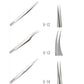 Tweezers for eyelash extensions VILMY / mini L (angle 45°) / L-45/2