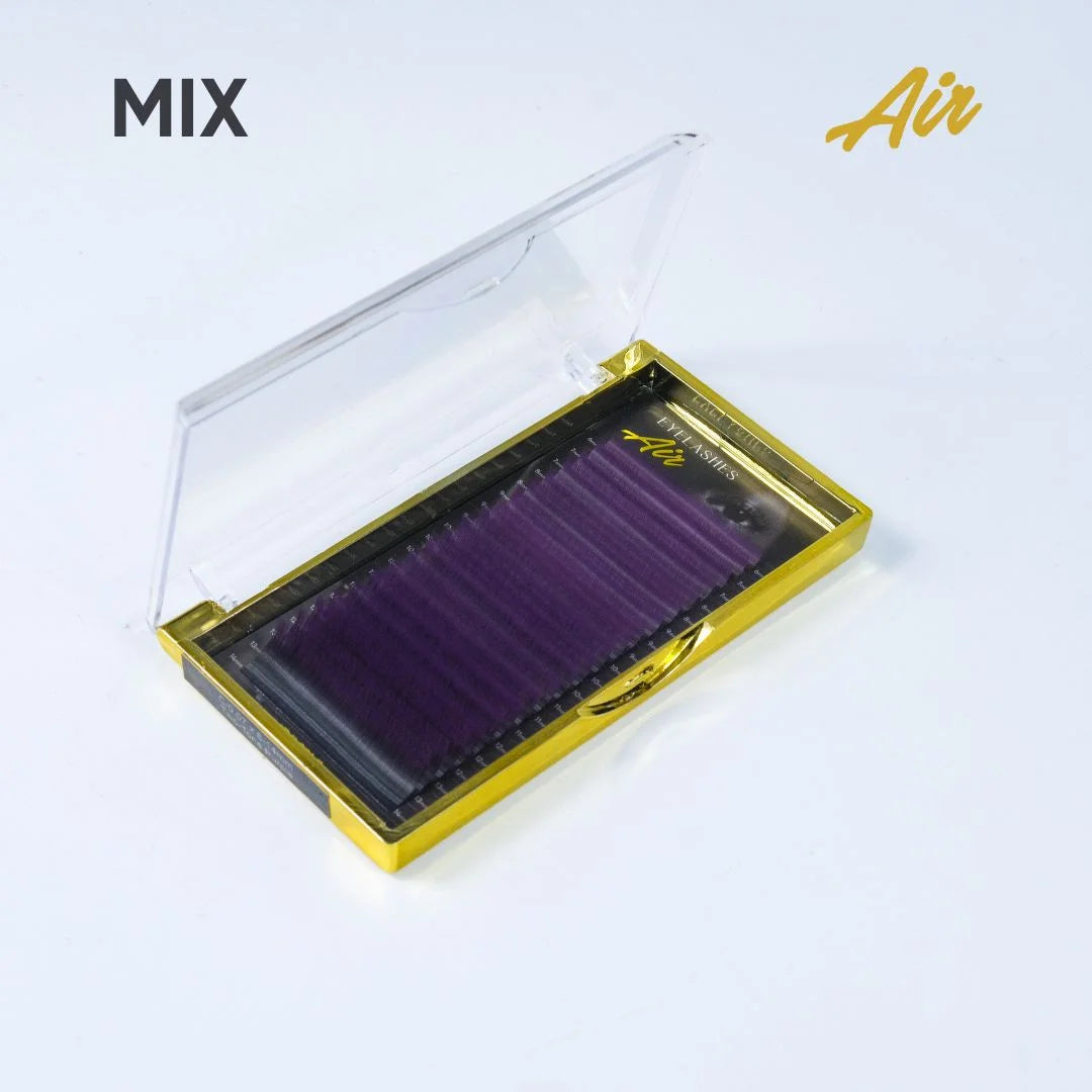 DIVOCHI Eyelashes Two-Tone Purples 20 lines