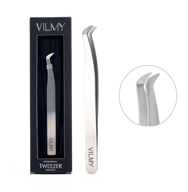 Eyelash extension tweezers VILMY / boot (tilt angle 60°) / S-60