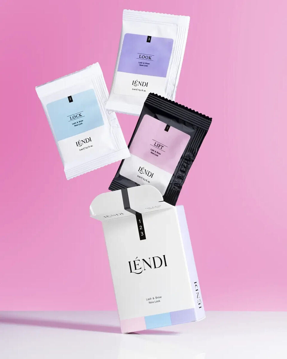LENDI Set for eyelash and eyebrow lamination Lash Brow New Look (sachet 3x3ml)