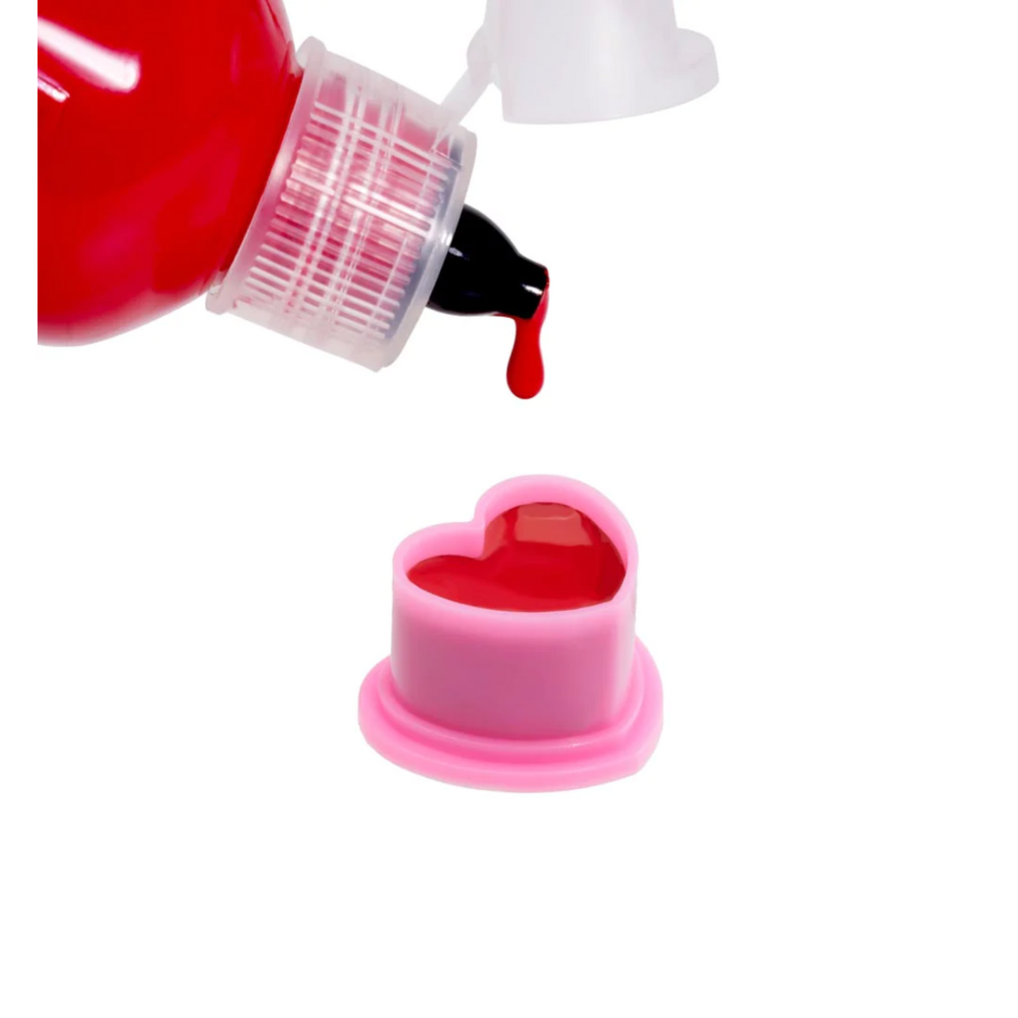 Cups silicone tattoo Saferly Heart Large Ink- Pink
