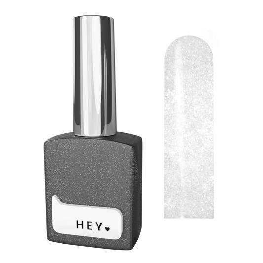 HEYLOVE Top Coat Silver Shimmer, 15ml