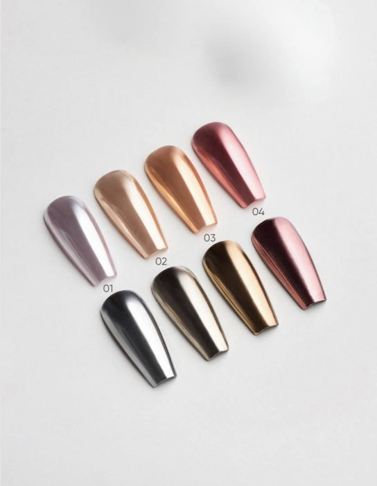 DARK Powder Nail Designe