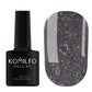 Gel Polish Komilfo 8ml ST002 Stone Collection Dark Gray, With Crumbs