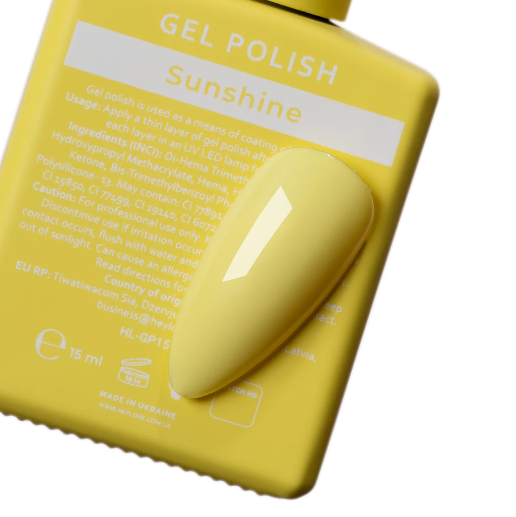 HEYLOVE Gel Polish Sunshine, 15ml (TPO Free)