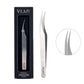 Eyelash extension tweezers VILMY / straight (length 126 mm) / V-13