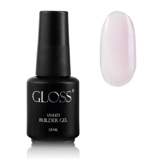 GLOSS Single-phase gel with brush Builder Gel Valentine, 18 ml