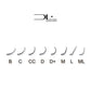 DESIGN LASHES Dark Chocolate eyelashes for extensions, 24 lines